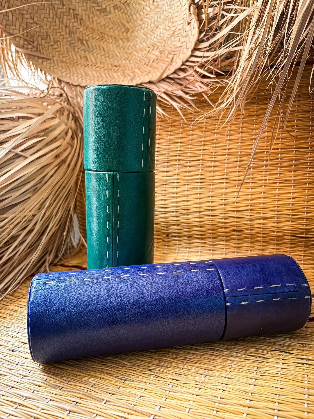 Étuis Cylindriques Bleus